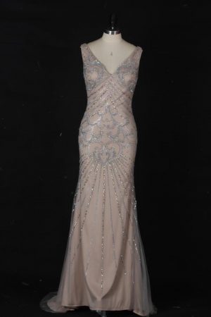 Strapless Mermaid Wedding Gown With Detachable Tulle Sleeve