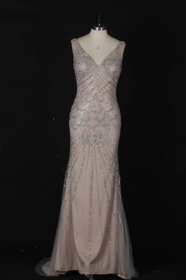 Strapless Mermaid Wedding Gown With Detachable Tulle Sleeve