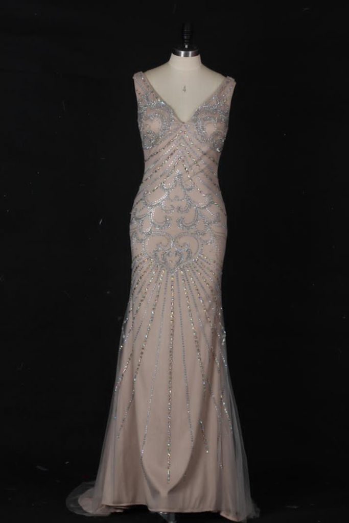 Strapless Mermaid Wedding Gown With Detachable Tulle Sleeve