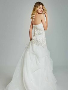 Strapless Pleating Wedding Dress